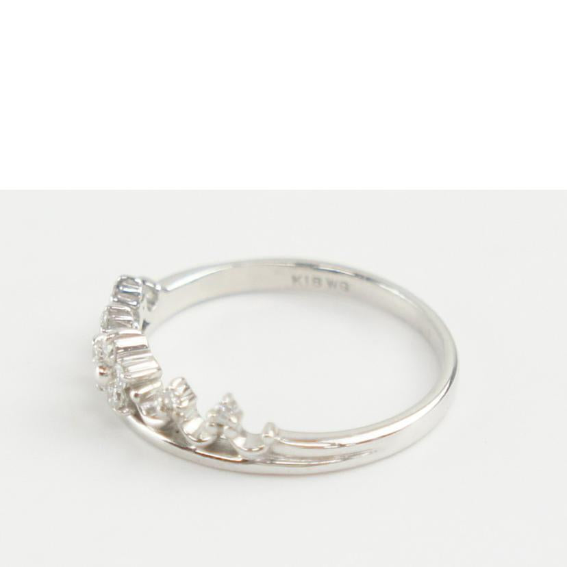 K18WGダイヤリング0.09#10//ABランク/64