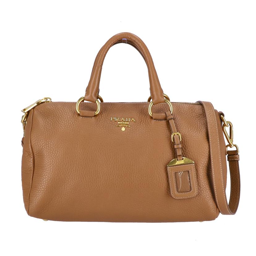 PRADA プラダ/プラダ ヴィッテロレザー2Wayハンド/ブラウン//8/Bランク/75