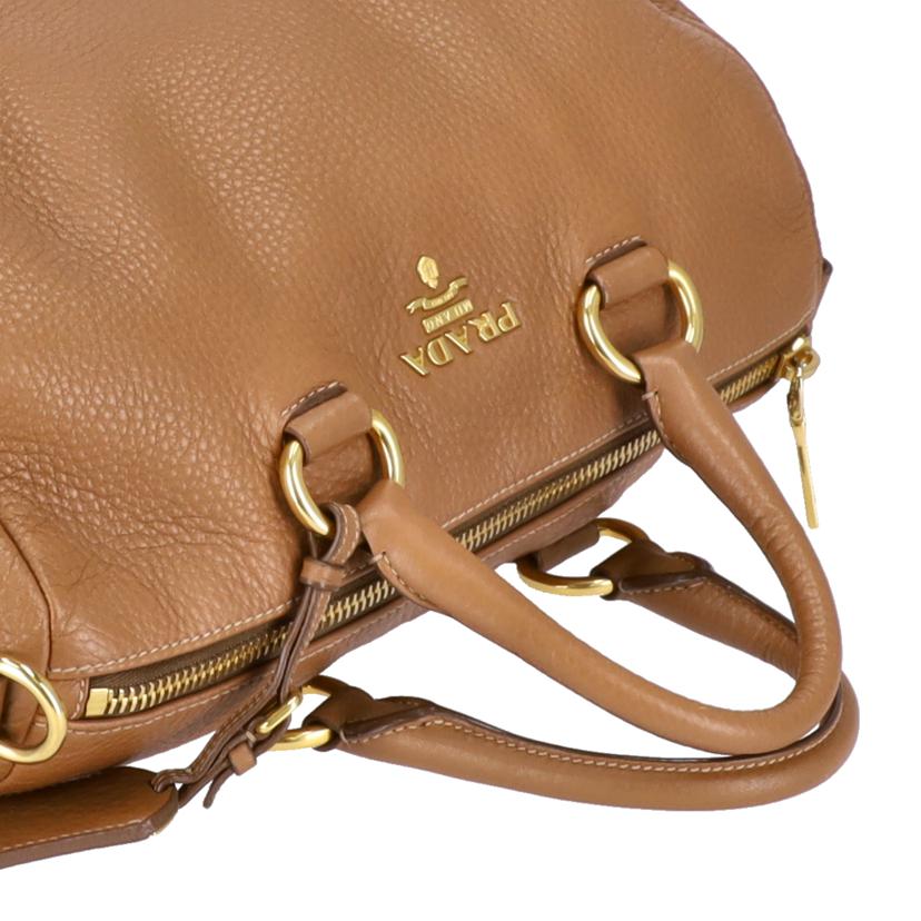 PRADA プラダ/プラダ ヴィッテロレザー2Wayハンド/ブラウン//8/Bランク/75