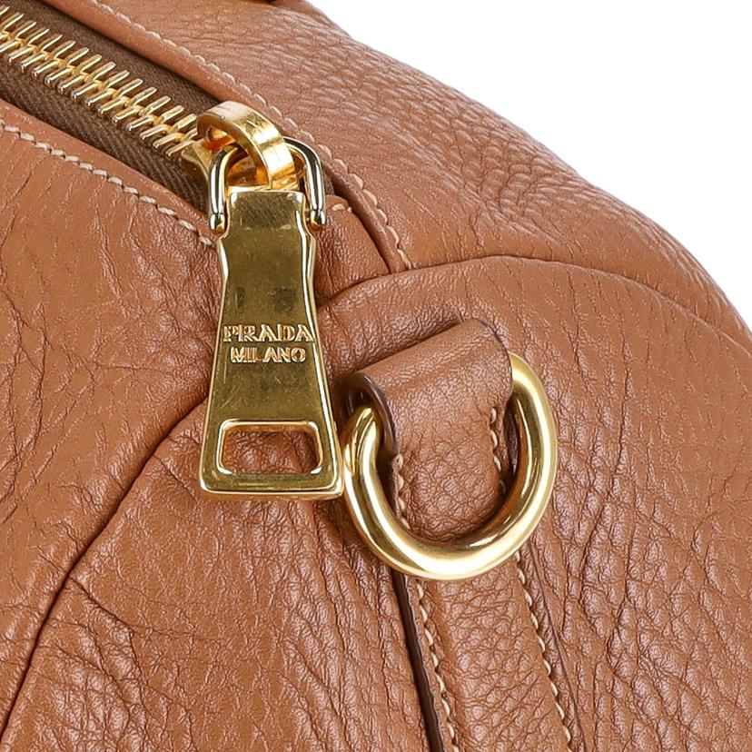 PRADA プラダ/プラダ ヴィッテロレザー2Wayハンド/ブラウン//8/Bランク/75
