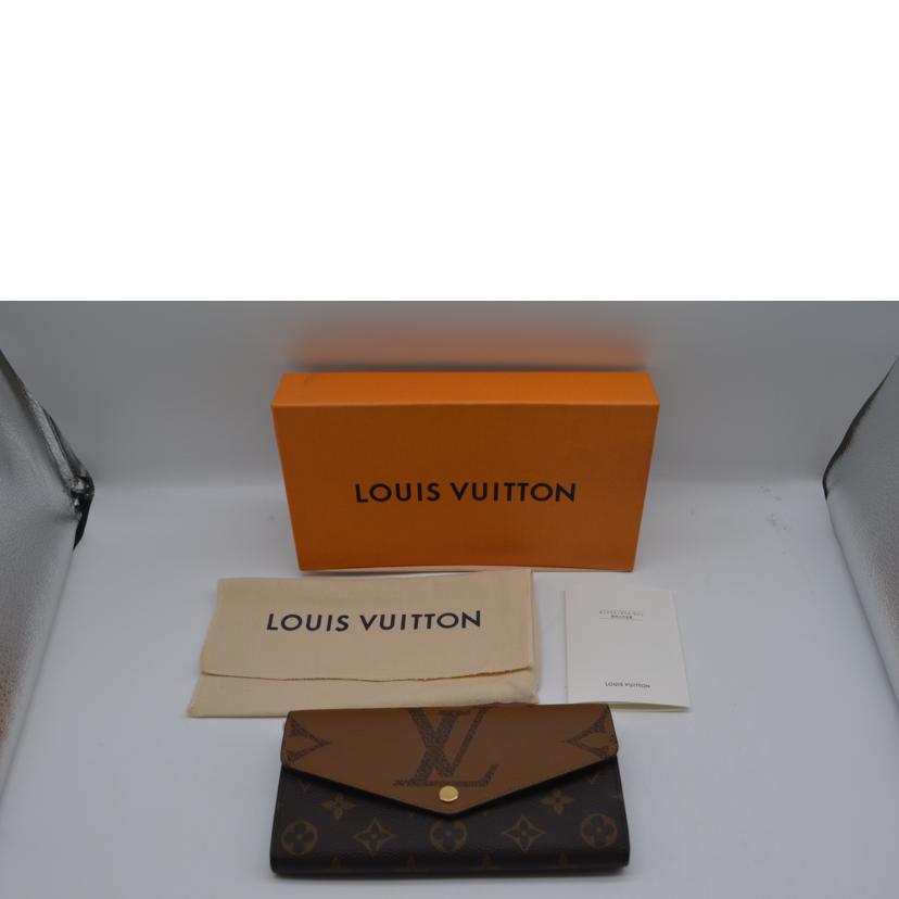 LOUIS VUITTON ルイヴィトン/ポルトフォイユ・サラ/モノグラム・ジャイアント/リバース/M80726//RFI****/Aランク/89