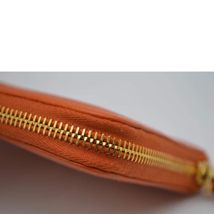 PRADA プラダ/ヴィッテロダイノラウンドファスナー長財布/パパヤ/1ML506//203/Aランク/89