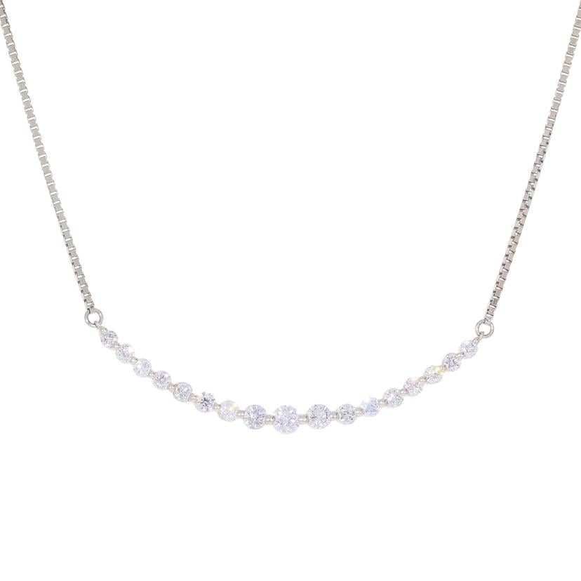 / PT900/850ダイヤネックレス1.00ct//Aランク/92