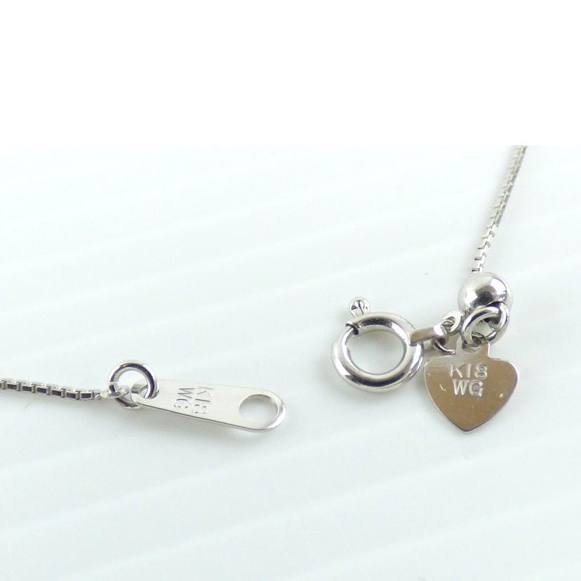 K18WGダイヤネックレス0.30//ABランク/64