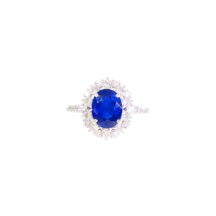 /◎PT950サファイアダイヤリング2.394/D0.69ct//Aランク/59