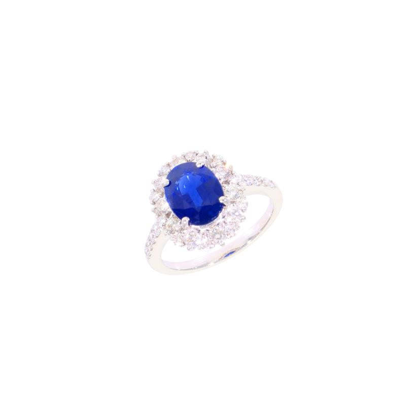 /◎PT950サファイアダイヤリング2.394/D0.69ct//Aランク/59