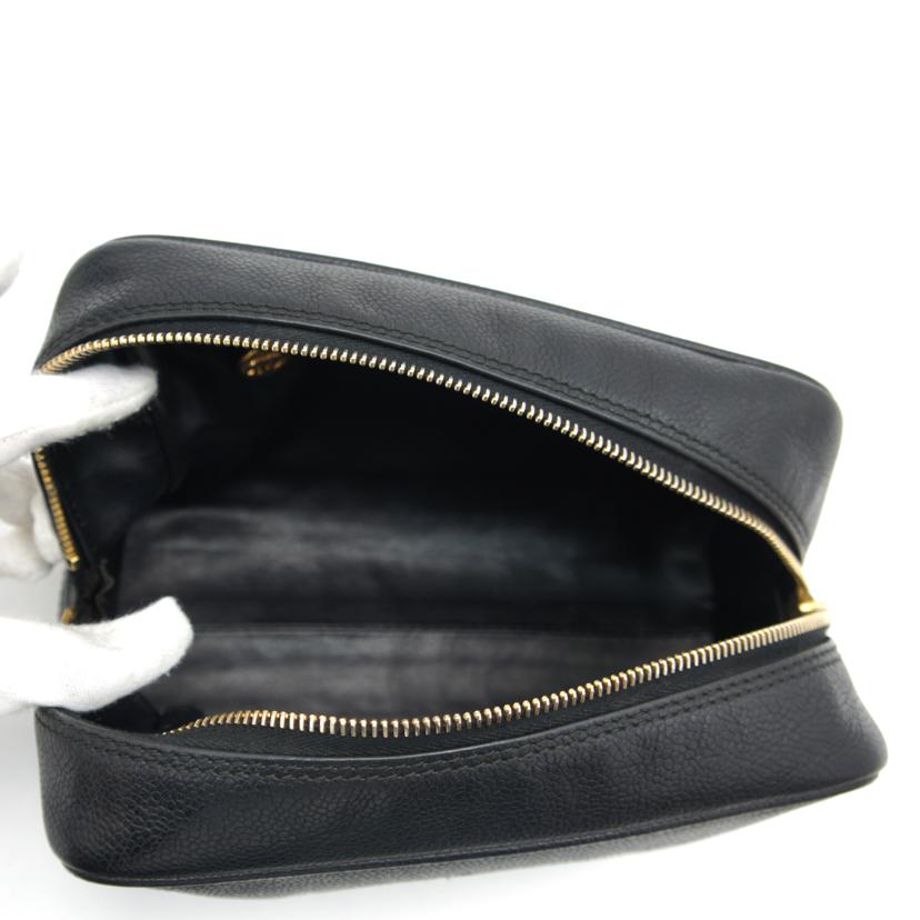 CHANEL シャネル/△ココマーク/キャビアスキンポーチ//144***/Bランク/75