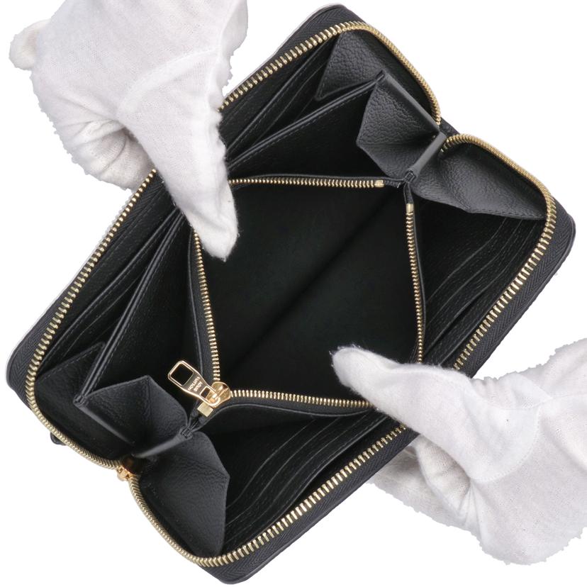 LV ルイ・ヴィトン/ジッピー・ウォレット/アンプラント/バイカラー/ブラック×ベージュ/M80481//RFI****/Aランク/77