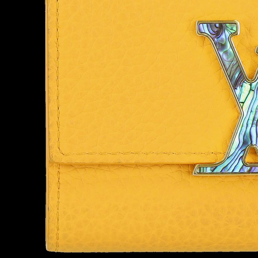 LOUIS VUITTON/ポルトフォイユカプシーヌコンパクト/トリヨン・サフラン/M81669//RFI*/Aランク/75