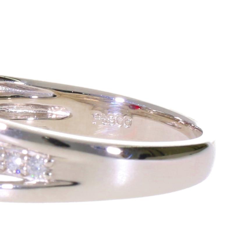 pt900/PT900ルビーダイヤR#12鑑別書//Aランク/82