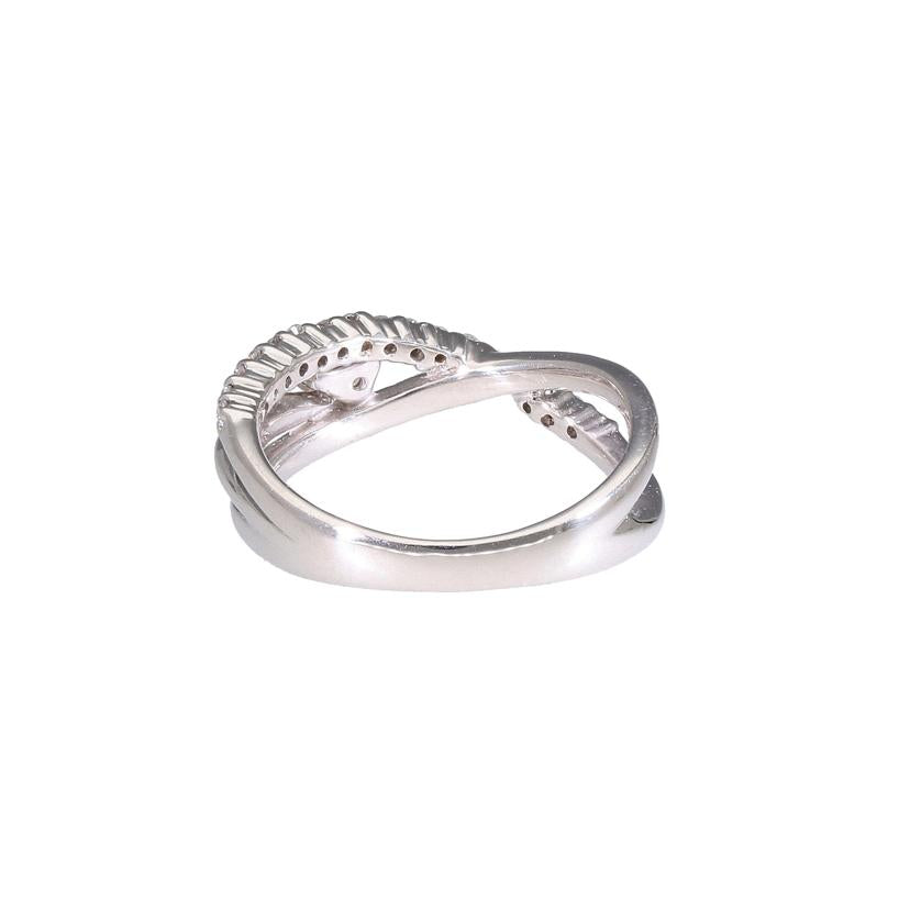 Pt900ダイヤリング0.22/0.21ct//Aランク/65