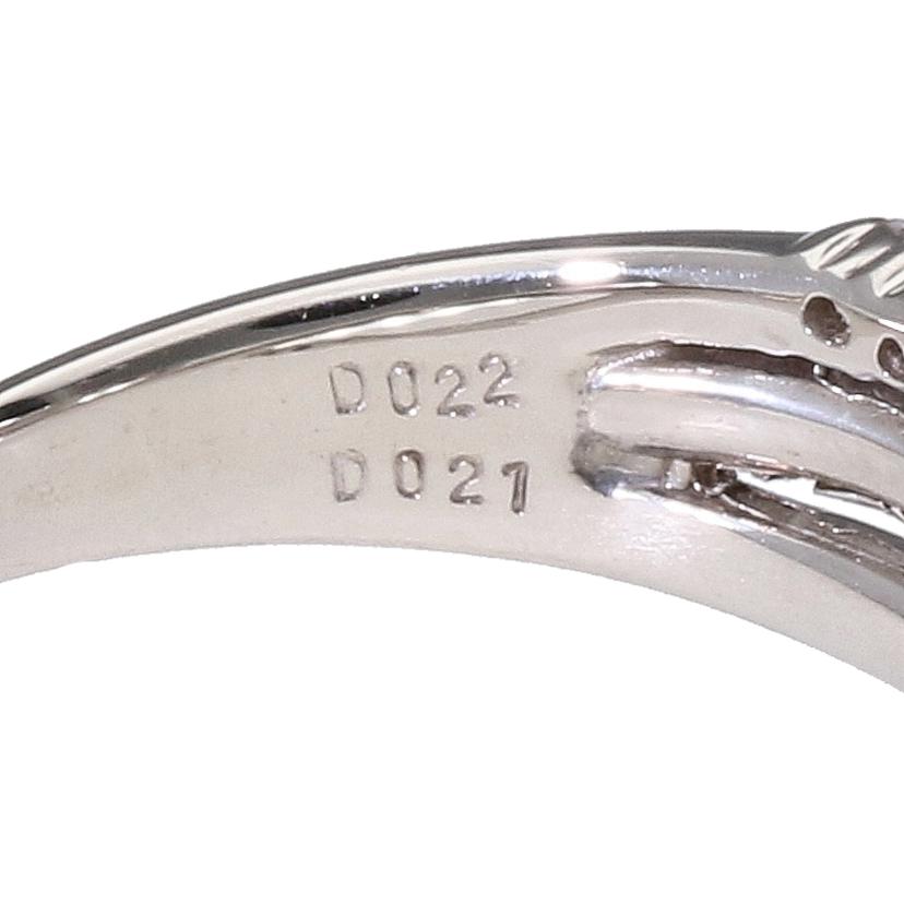 Pt900ダイヤリング0.22/0.21ct//Aランク/65