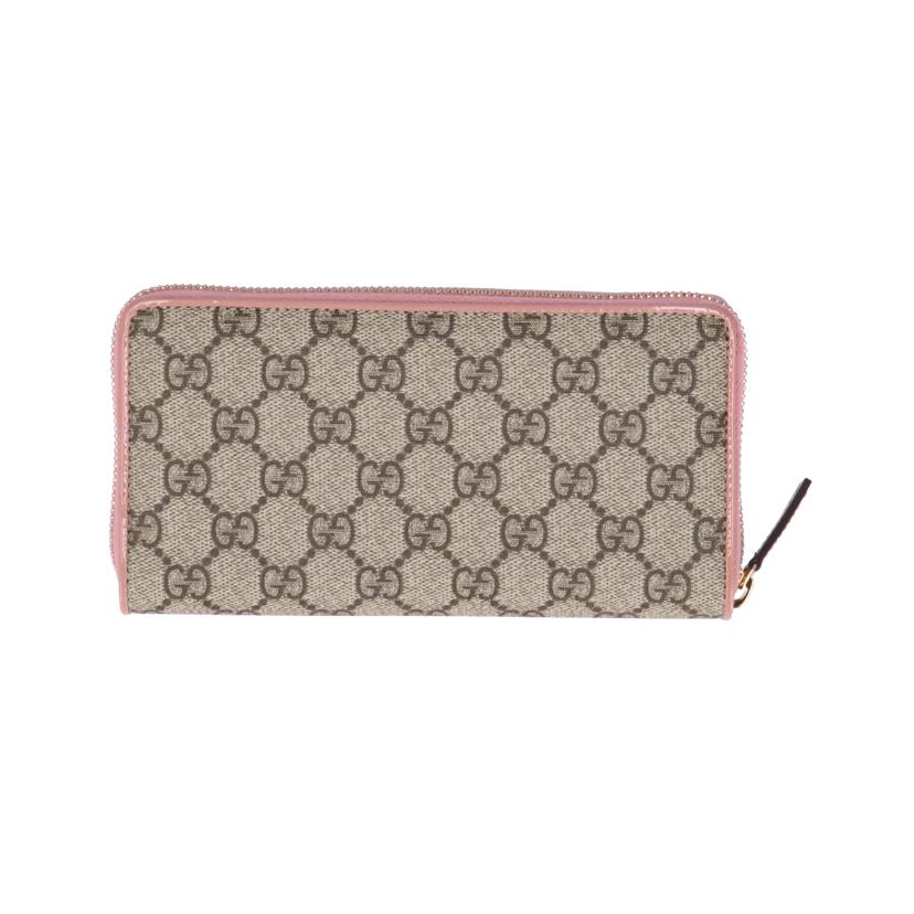 GUCCI グッチ/GGスプリームラウンドジップ長財布/ピンク/388680//214*/Aランク/78