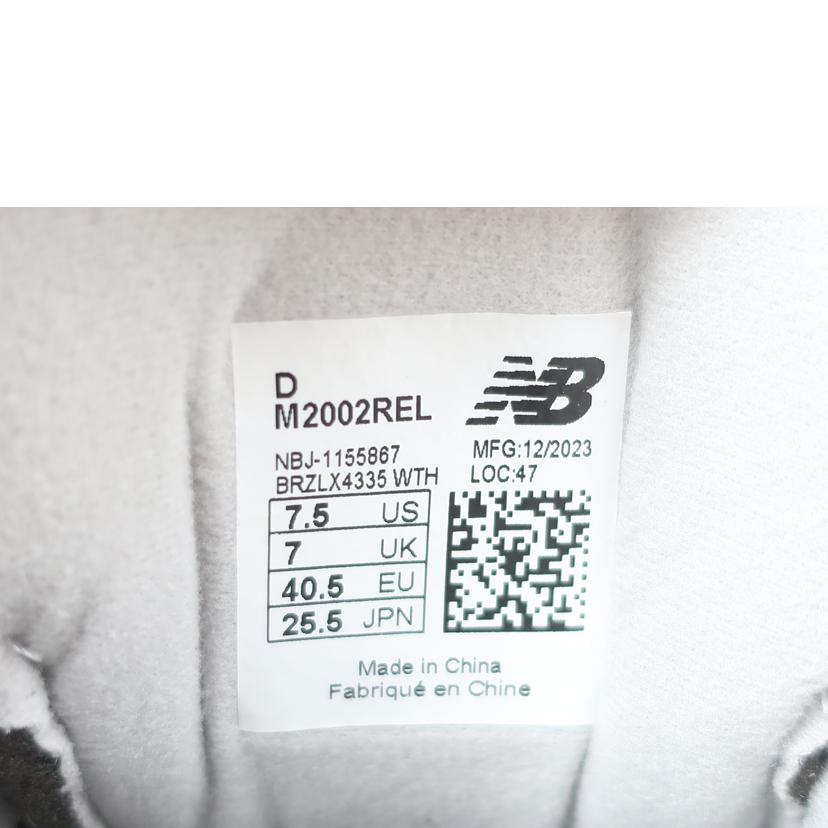 New Balance ニューバランス/スニーカー M2002REL 25.5cm グレー/M2002REL//ABランク/65