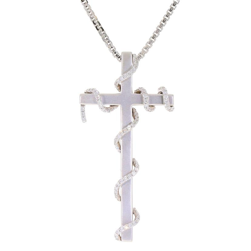 カラッチ/◎K18WGダイヤネックレス0.47ct//Aランク/59