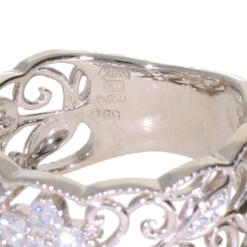 Queen PT950ダイヤリング0.39ct//ABランク/05