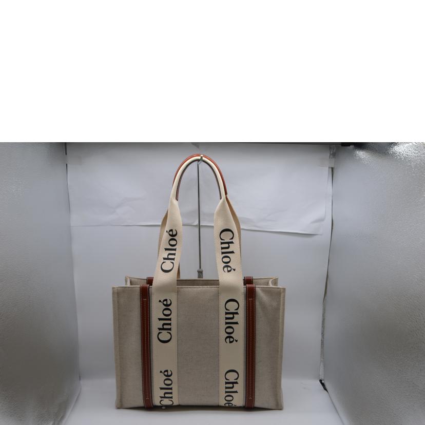 Chloe クロエ/ウッディミディアムショルダートート/ブラウン/CHC21US383E6690U//04 *******/Bランク/89