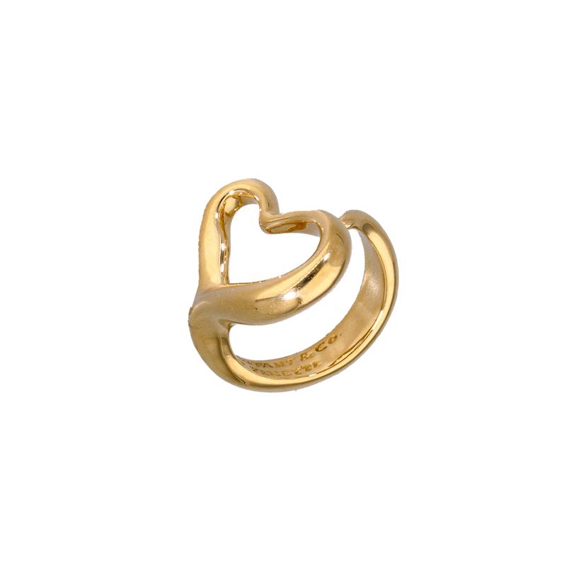 TIFFANY&CO 750エルサペレッティ オープンハートリング//ABランク/05