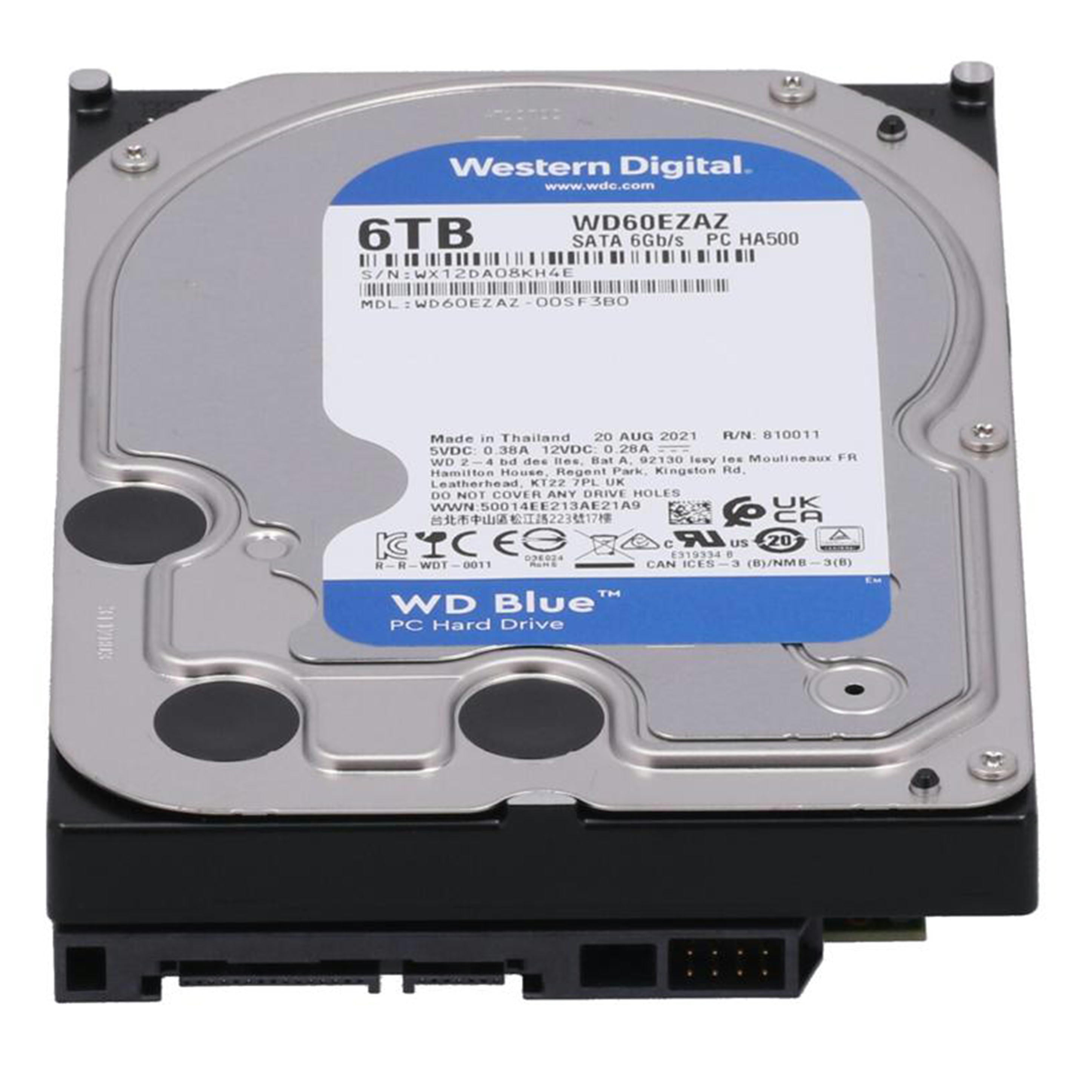 Western Digital WD ウエスタンデジタル /3.5インチ内蔵HDD 6TB/WD60EZAZ-00SF3B0//WX12DA08KH4E/Bランク/05