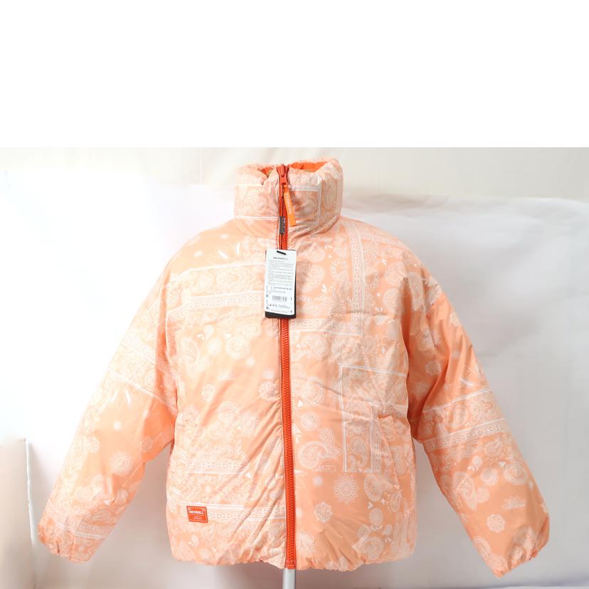 MERRELL メレル/ダウンリバーシブルオーバーフィットペイズリーハンガリーグース ダウンジャケット 約Mサイズ オレンジ/MLW2A4DW1636//Aランク/65