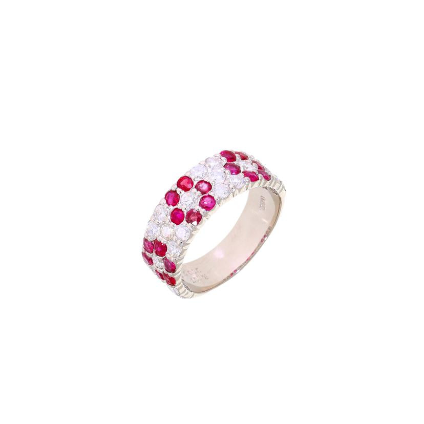 / ◎PT900ルビーダイヤリング1.17/D1.05ct//Aランク/59