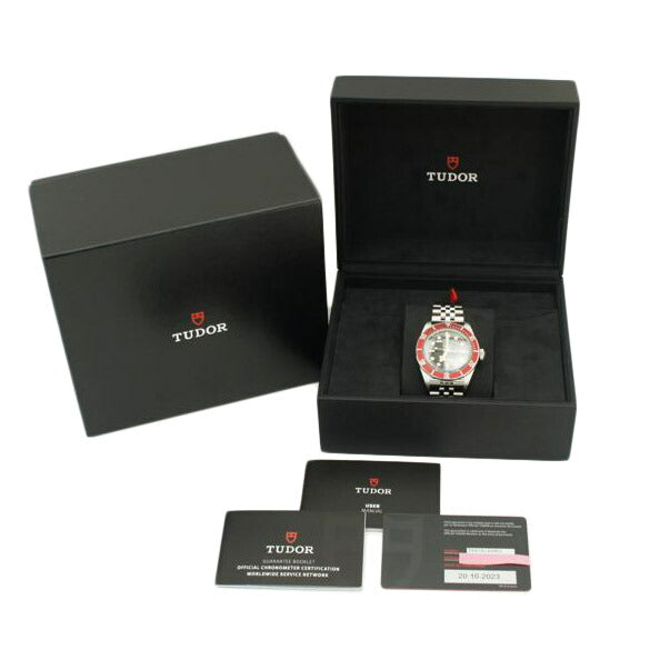 TUDOR チューダー チュードル/ブラックベイ・レッドベゼル/5連SS/自動巻/7941A1A0RU//0J3****/Aランク/89