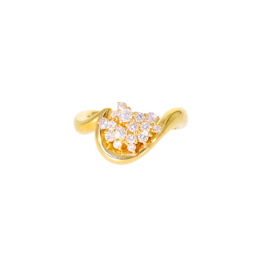 星の砂K18ダイヤリング0.38ct//ABランク/05