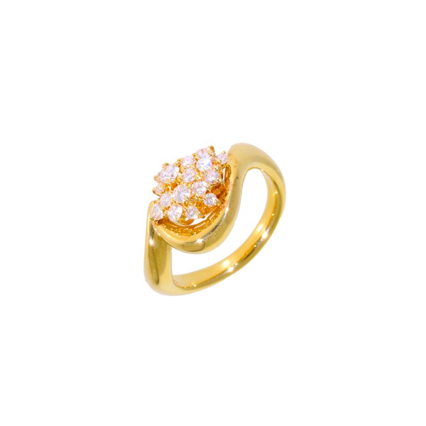 星の砂K18ダイヤリング0.38ct//ABランク/05