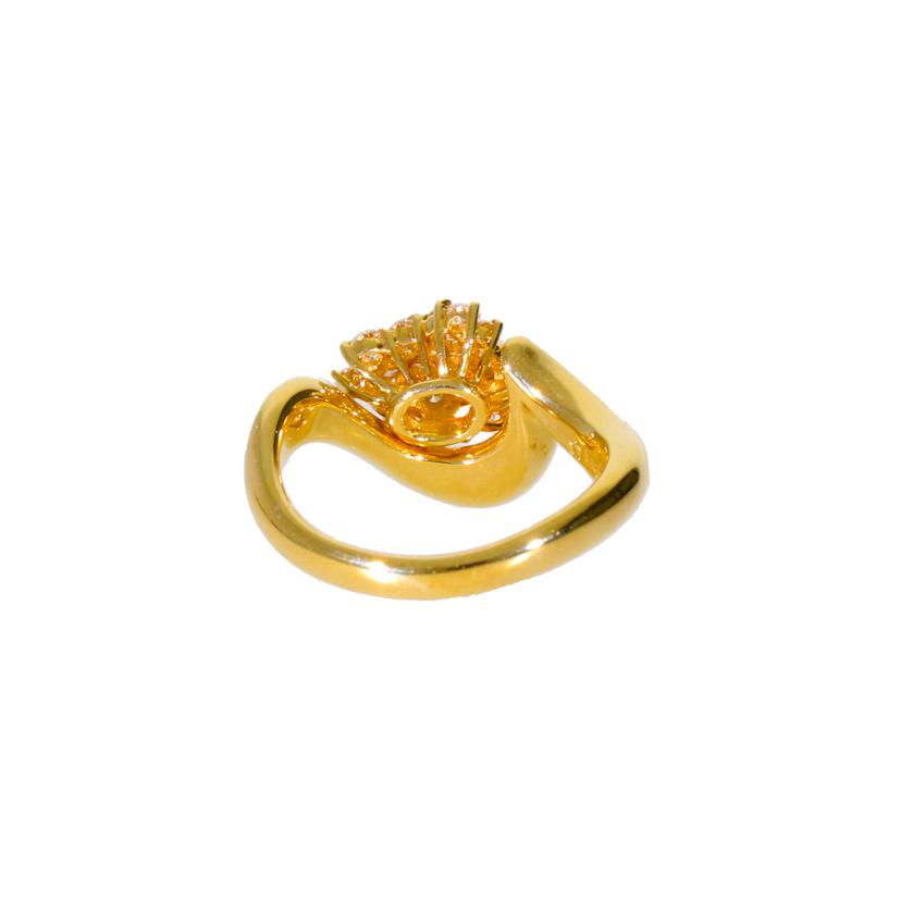 星の砂K18ダイヤリング0.38ct//ABランク/05