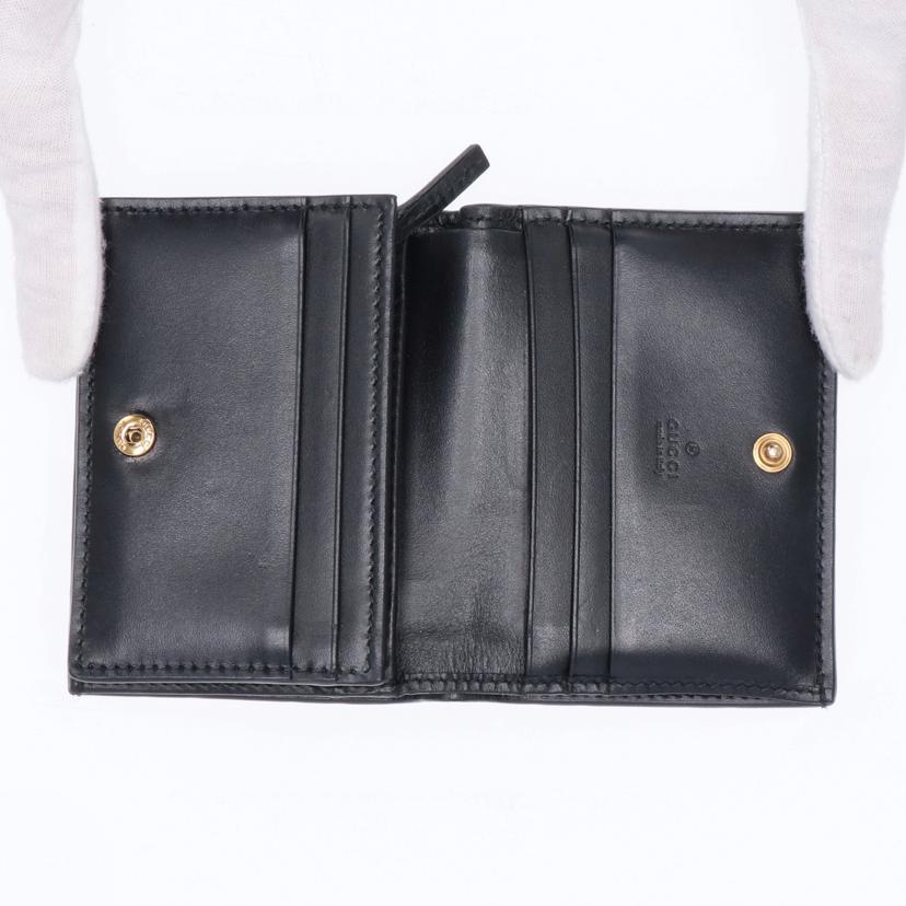 GUCCI グッチ/シマキャットレザー二つ折りコンパクトウォレット/548057//ABランク/75