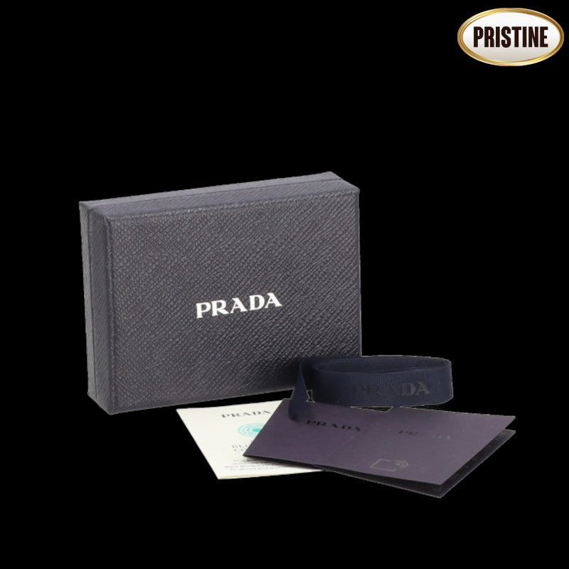 PRADA プラダ/サフィアーノレザートライアングルロゴ4連キーケース/1PG004//107**/SAランク/91