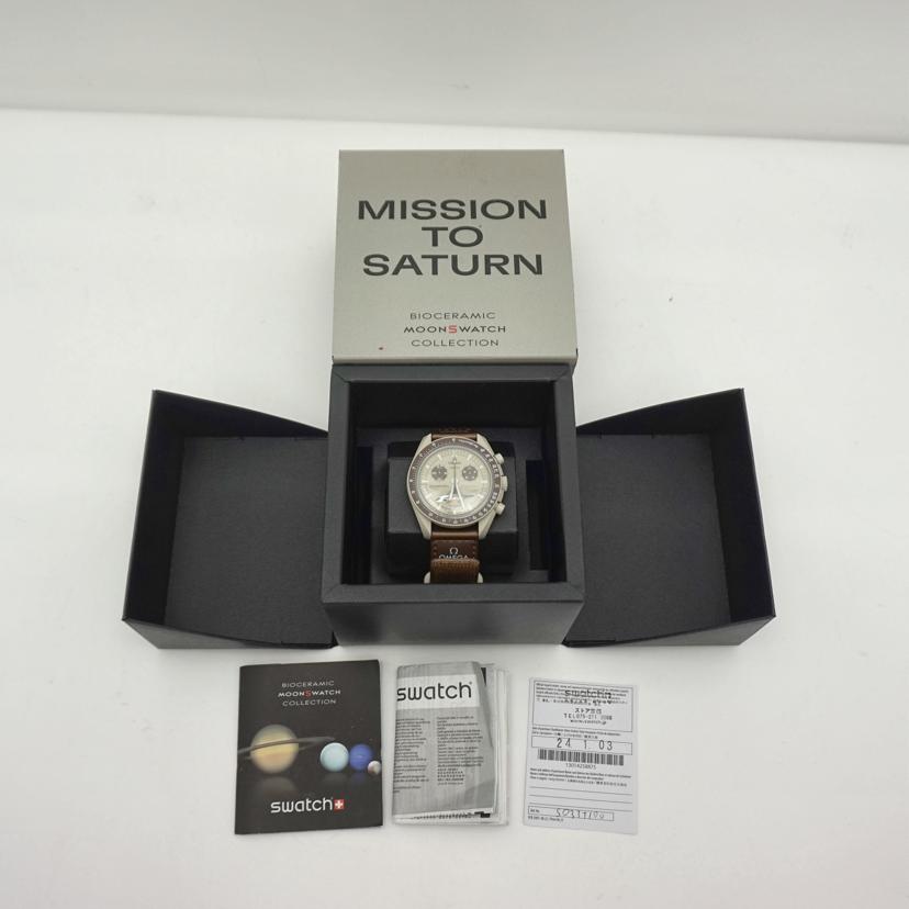 OMEGA×swatch オメガ×スウォッチ/ムーンスウォッチ/MISSION TO SATURN/クオーツ/SO33T100//Aランク/19