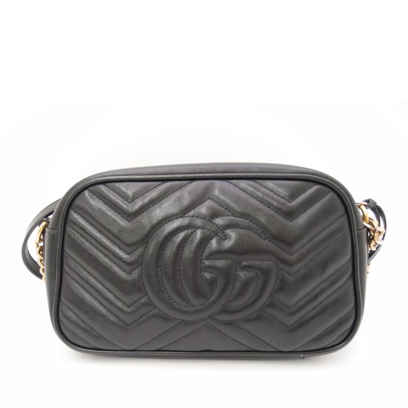 GUCCI グッチ/GGマーモントキルティングスモールショルダー/ブラック/447632//520***/ABランク/69