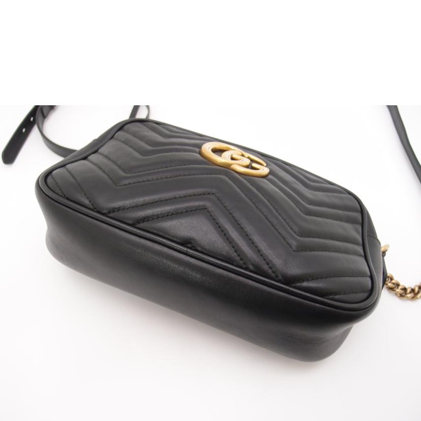GUCCI グッチ/GGマーモントキルティングスモールショルダー/ブラック/447632//520***/ABランク/69
