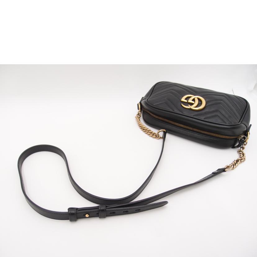 GUCCI グッチ/GGマーモントキルティングスモールショルダー/ブラック/447632//520***/ABランク/69