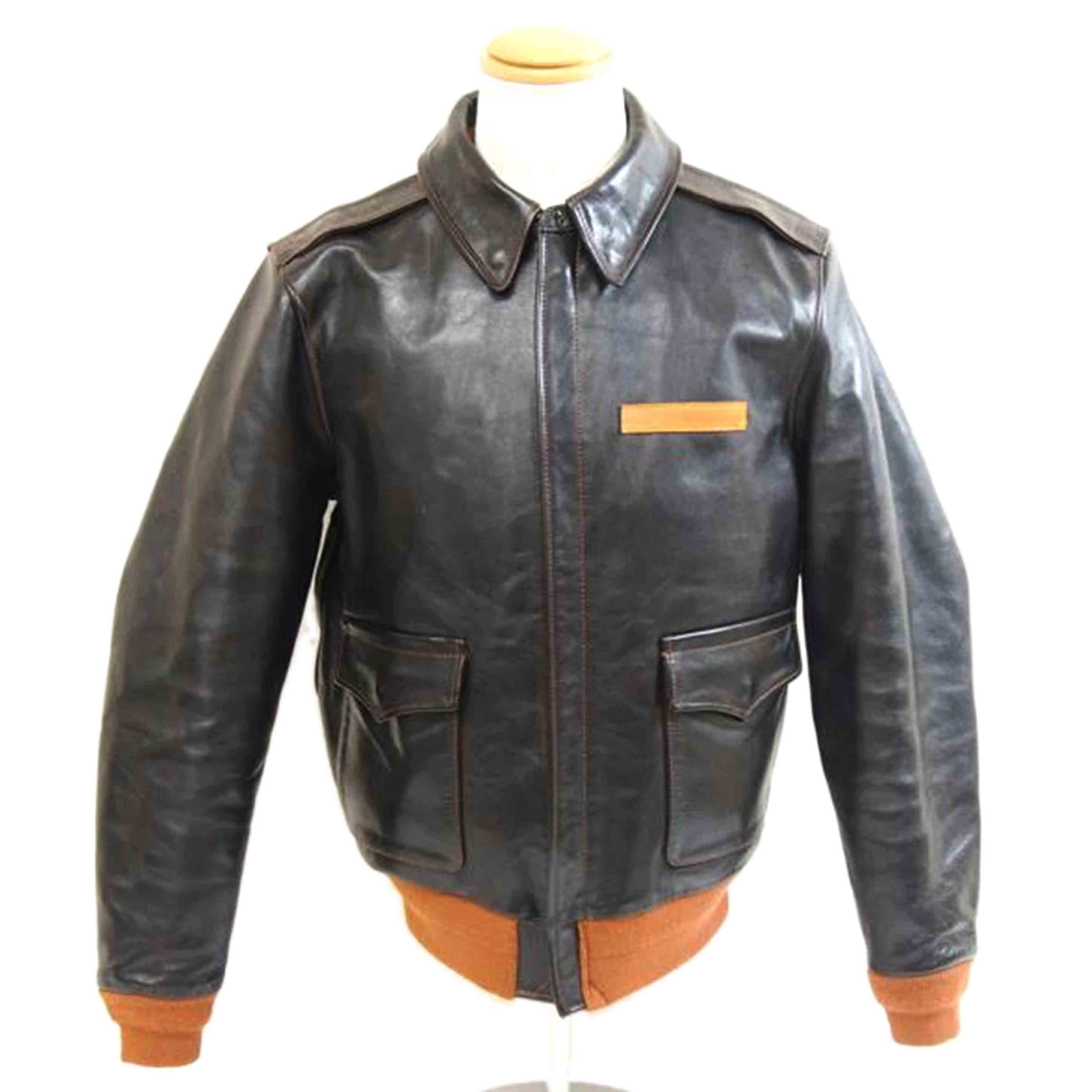 STARKE HAUT スタークハウツ/馬革A-2フライトJKT//Aランク/71