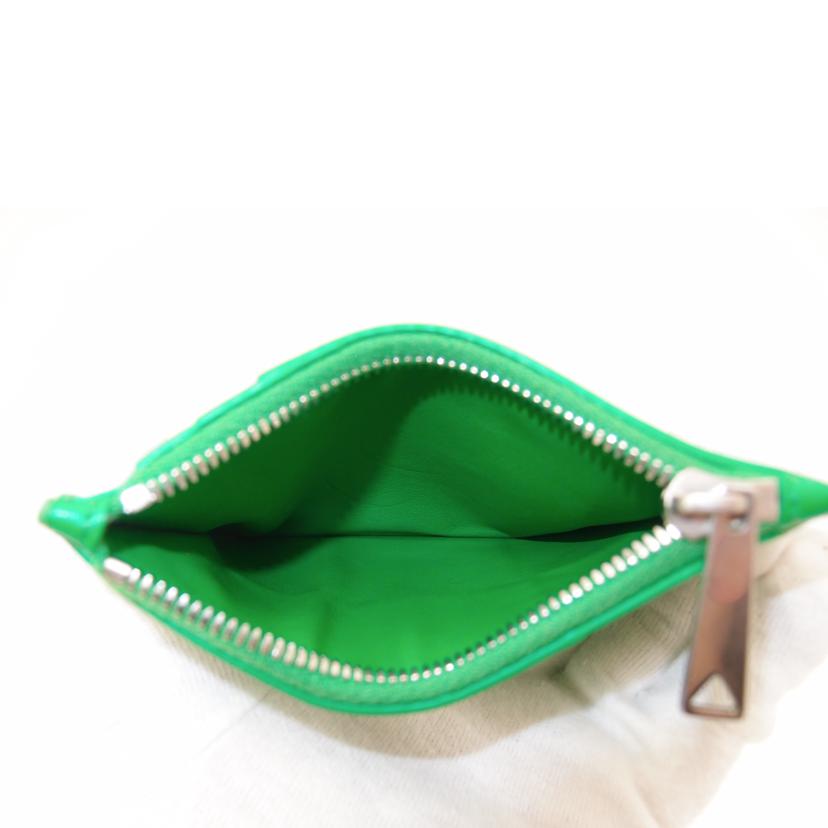 BOTTEGA VENETA ボッテガヴェネタ/イントレチャートコインケース/グリーン//Aランク/69