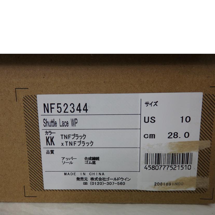 THE NORTHFACE/ノースフェイス SHUTTLE LACE WP/28㎝/NF52344//SAランク/84