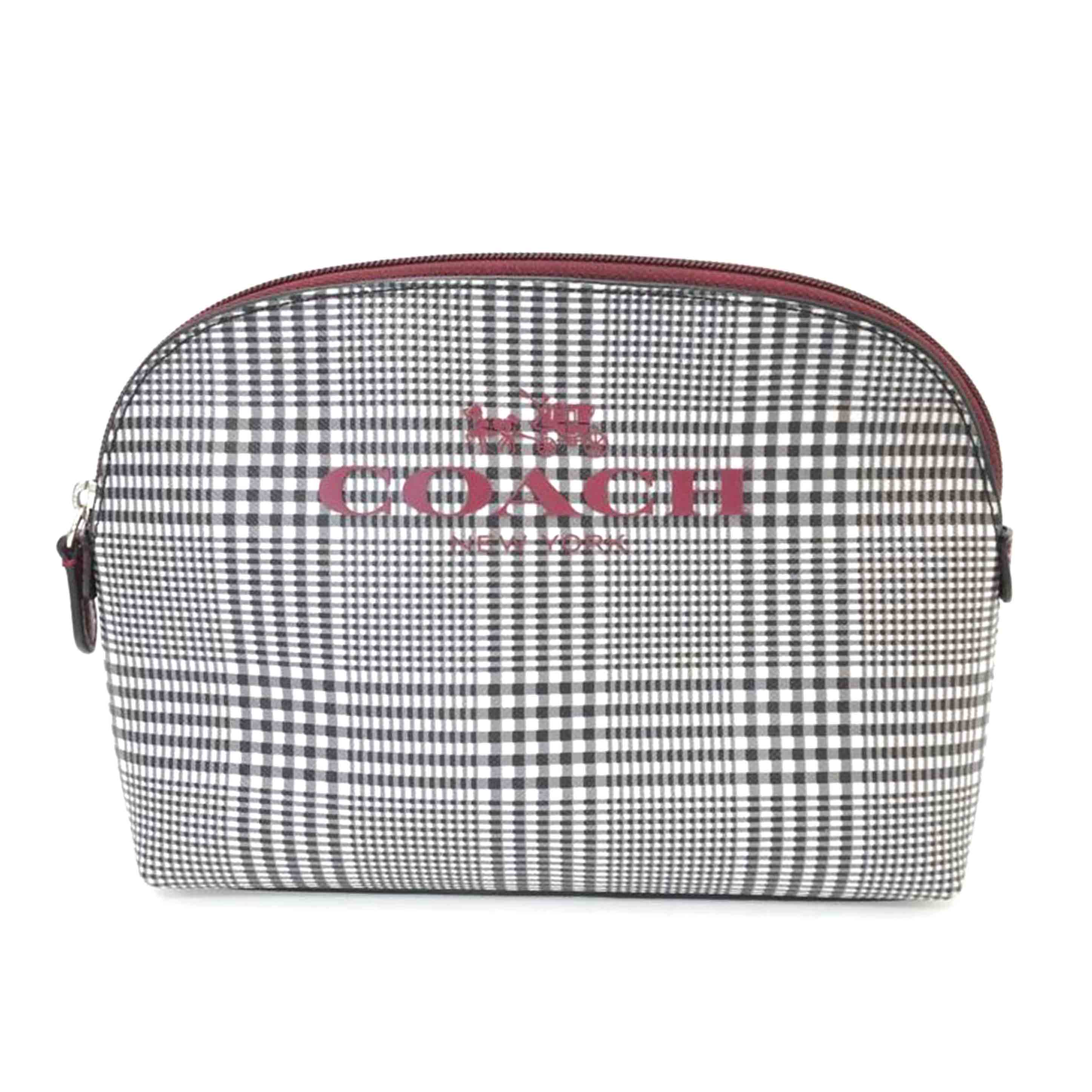 COACH コーチ/チェック柄ポーチ/F52535//G14**/Aランク/88
