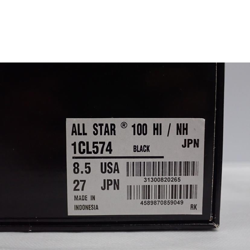 NEIGHBORHOOD×CONVERSE ネイバーフッド×コンバース/Chuck 70 Moto Hi Black Ops/1CL574//27.0cm/Bランク/62