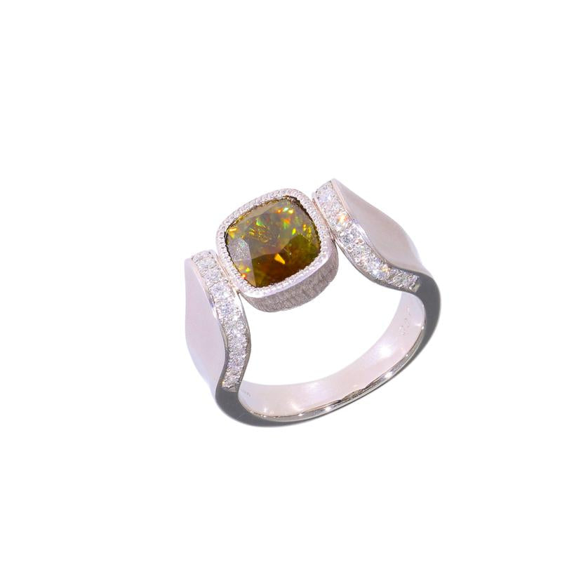 /◎PT900スフェーンダイヤリング3.07/D0.46ct ソ//Aランク/59