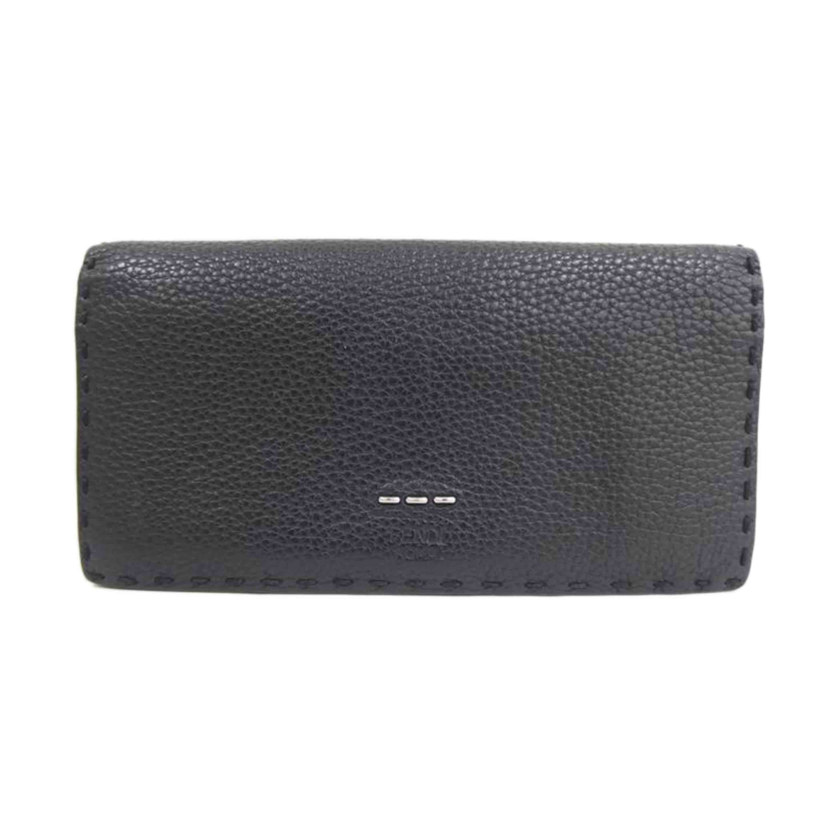 FENDI フェンディ/セレリア/ファスナー付長財布/ブラック//Bランク/82