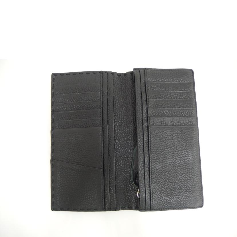 FENDI フェンディ/セレリア/ファスナー付長財布/ブラック//Bランク/82