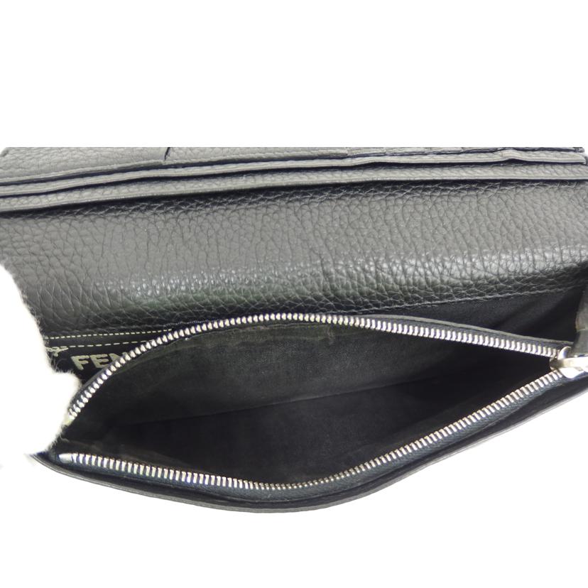 FENDI フェンディ/セレリア/ファスナー付長財布/ブラック//Bランク/82
