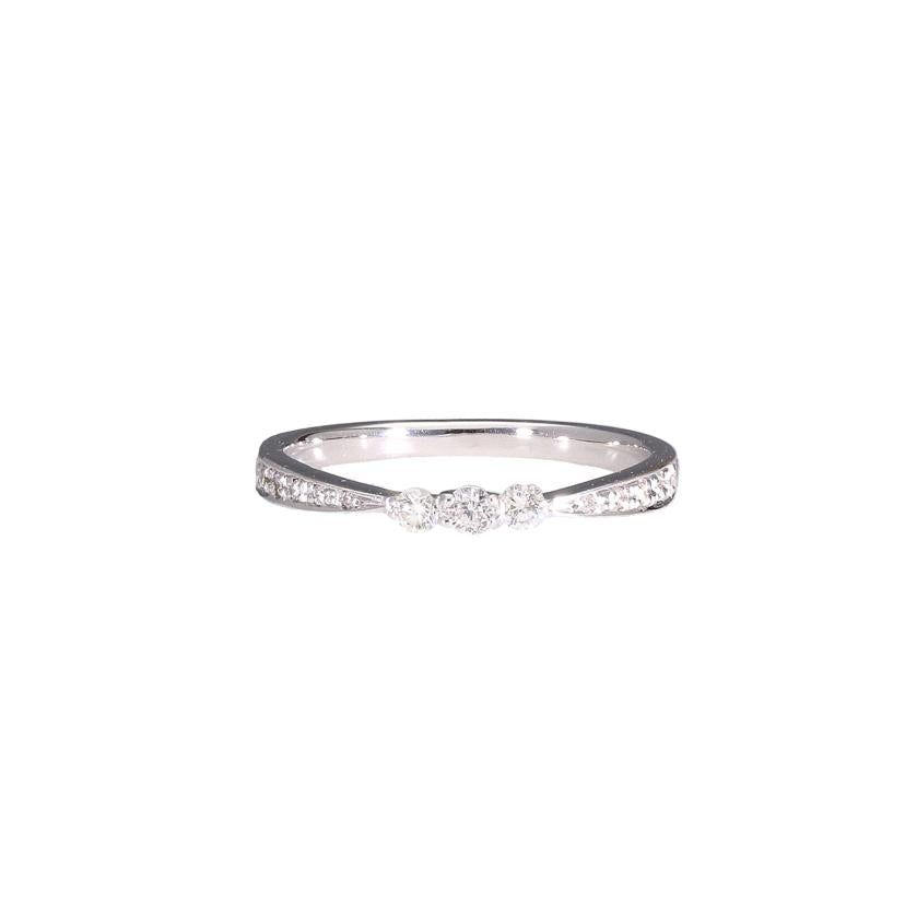 K18WGダイヤリング0.17ct//Aランク/78