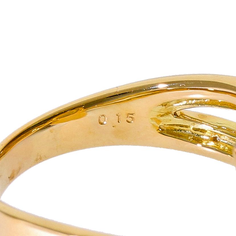 /夏樹陽子 K18ダイヤリング0.15ct鑑//Aランク/05