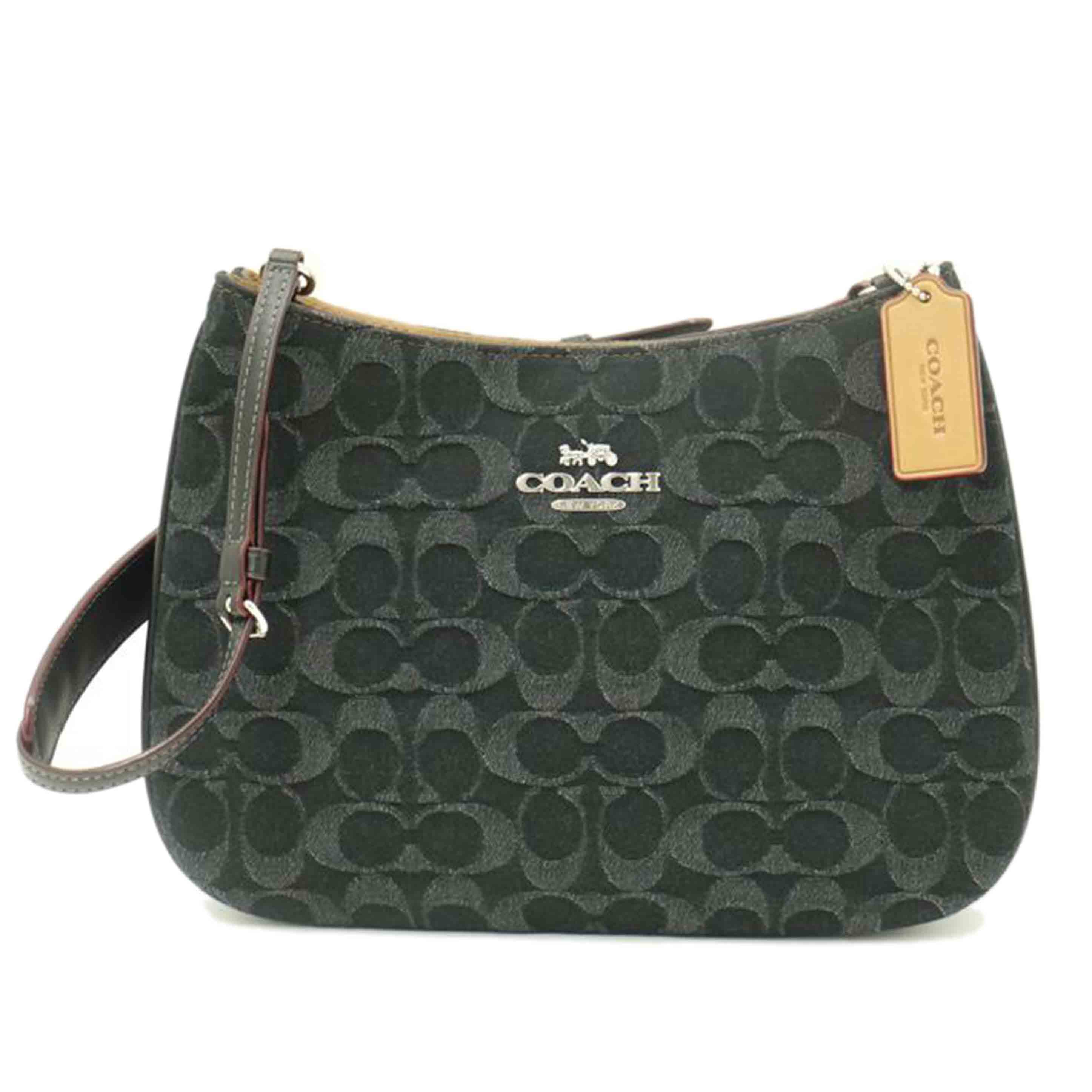 COACH/シグネチャーデニムショルダー/ブラック/CP104//L23**/SAランク/69