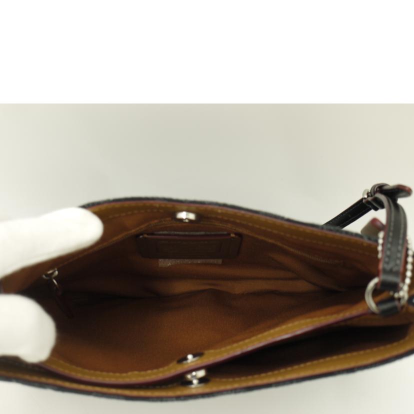 COACH/シグネチャーデニムショルダー/ブラック/CP104//L23**/SAランク/69