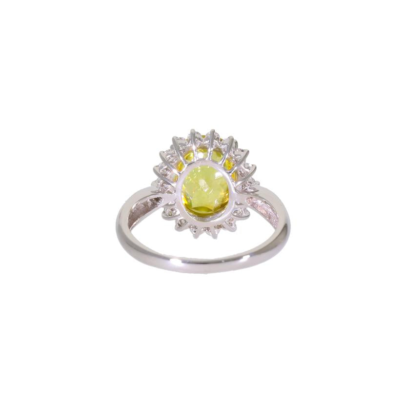 /◎PT850スフェーンダイヤリング 3.45/D0.41ct//Aランク/59