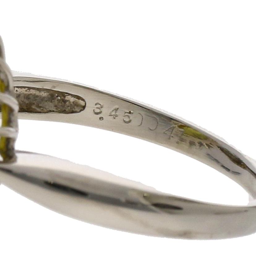 /◎PT850スフェーンダイヤリング 3.45/D0.41ct//Aランク/59